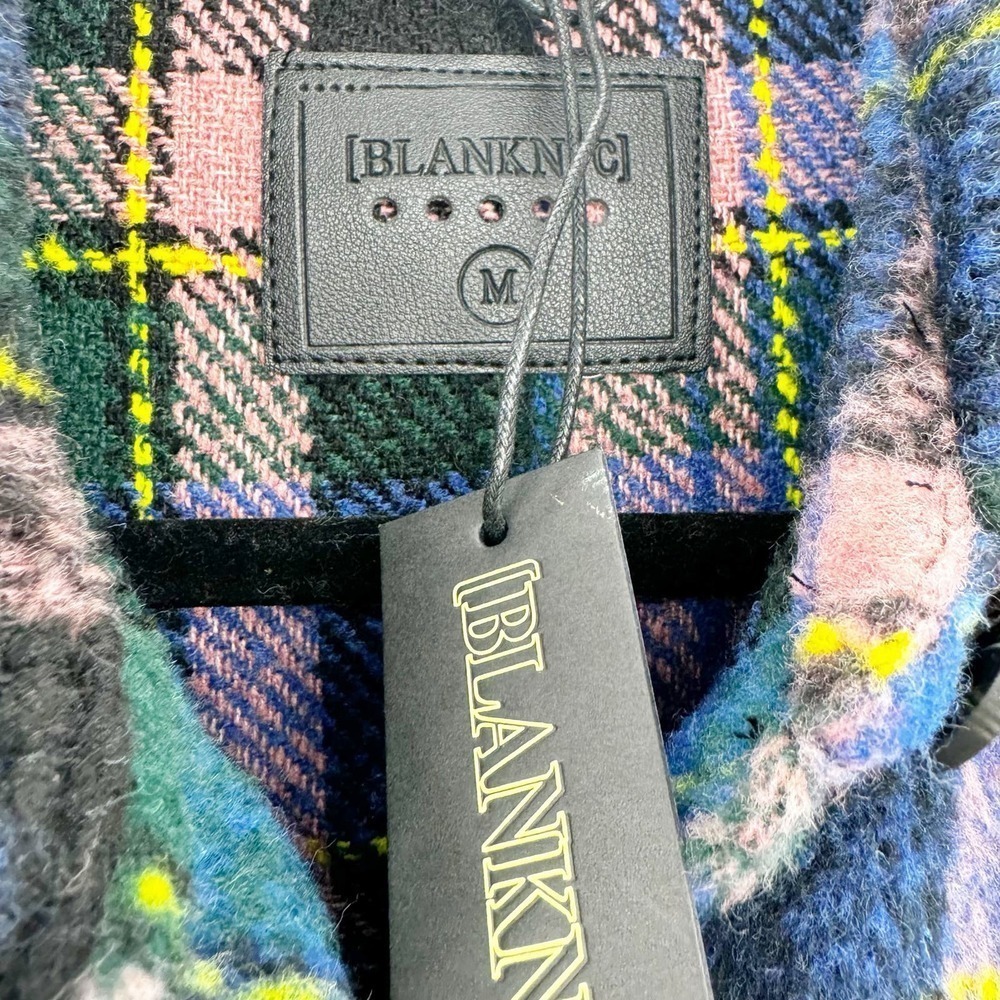 BLANKNYC Women's The Comeback Plaid Long Shacket Size M NWT - Picture 9 of 10